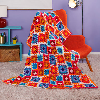 Red Heart Zippy Stripes Crochet Blanket Red Heart Zippy Stripes Crochet Blanket