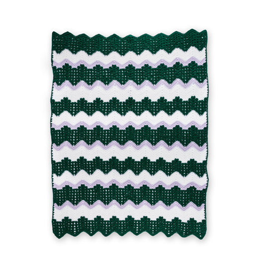 Red Heart Love You Forever Crochet Blanket