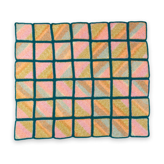 Red Heart Crochet Mossy Blocks Blanket