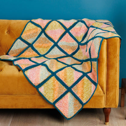 Red Heart Crochet Mossy Blocks Blanket Red Heart Crochet Mossy Blocks Blanket