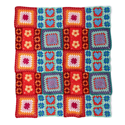 Red Heart Positively Zany Crochet Blanket Red Heart Positively Zany Crochet Blanket