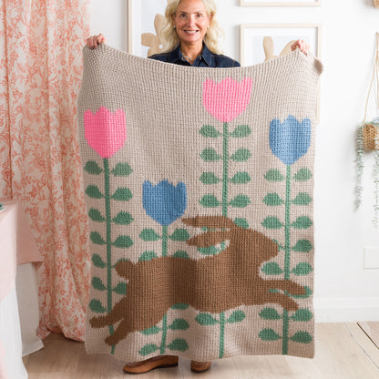 Red Heart Leaping into Spring Crochet Blanket Red Heart Leaping into Spring Crochet Blanket