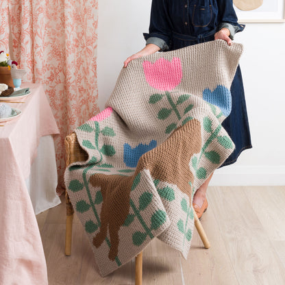 Red Heart Leaping into Spring Crochet Blanket Red Heart Leaping into Spring Crochet Blanket