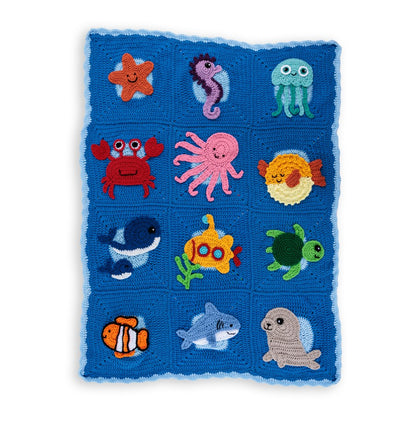 Red Heart Under the Sea Crochet Blanket Red Heart Under the Sea Crochet Blanket
