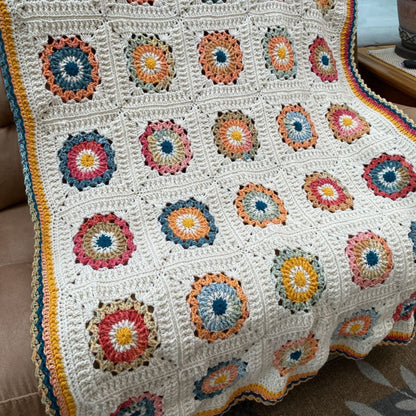 Red Heart Tranquil Garden Crochet Blanket Red Heart Tranquil Garden Crochet Blanket