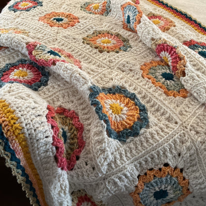 Red Heart Tranquil Garden Crochet Blanket Red Heart Tranquil Garden Crochet Blanket