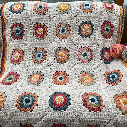 Red Heart Tranquil Garden Crochet Blanket Red Heart Tranquil Garden Crochet Blanket