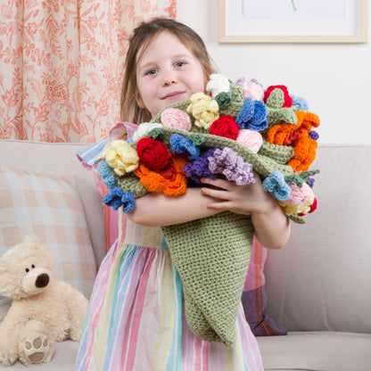 Red Heart Crochet Blooming Bouquet Blanket Red Heart Crochet Blooming Bouquet Blanket