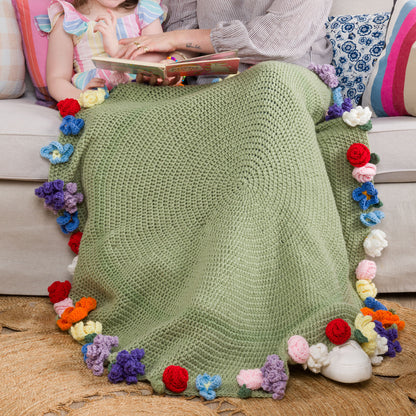Red Heart Crochet Blooming Bouquet Blanket Red Heart Crochet Blooming Bouquet Blanket