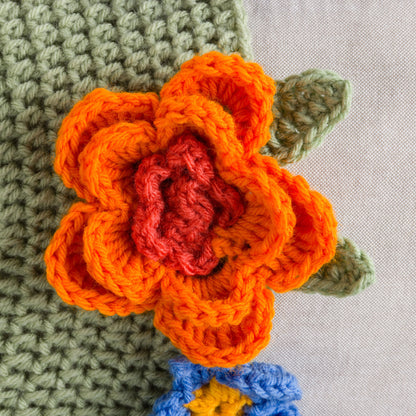 Red Heart Crochet Blooming Bouquet Blanket Red Heart Crochet Blooming Bouquet Blanket