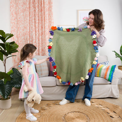 Red Heart Crochet Blooming Bouquet Blanket Red Heart Crochet Blooming Bouquet Blanket