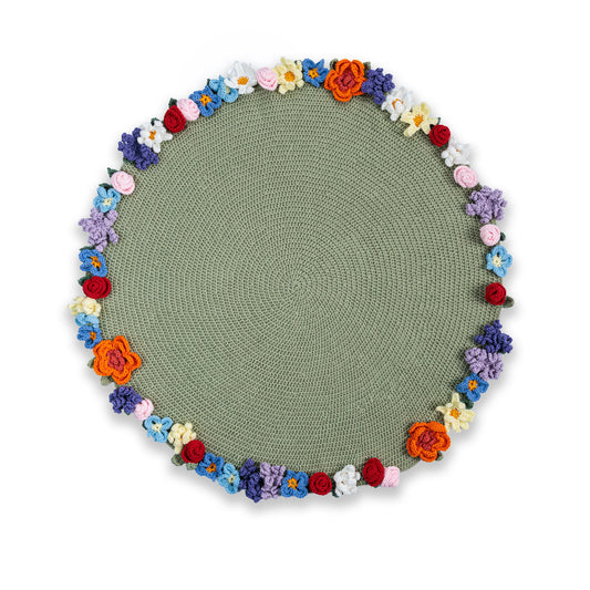 Red Heart Crochet Blooming Bouquet Blanket