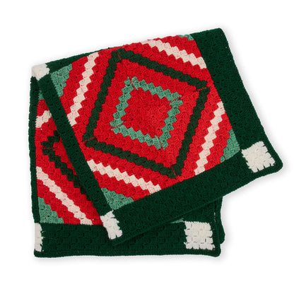 Red Heart Crochet Quilted Classic Christmas Blanket Red Heart Crochet Quilted Classic Christmas Blanket