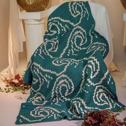 Red Heart It's Just a Wave Crochet Blanket Red Heart It's Just a Wave Crochet Blanket