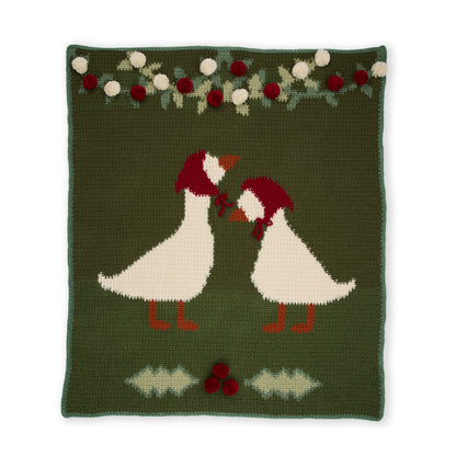 Red Heart Holiday Geese Crochet Blanket Red Heart Holiday Geese Crochet Blanket
