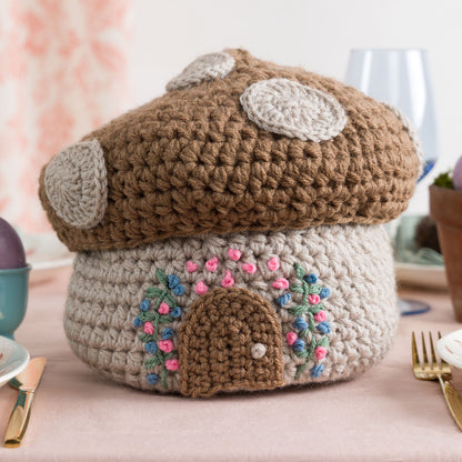 Red Heart Forest Floor Crochet Basket Red Heart Forest Floor Crochet Basket