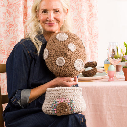 Red Heart Forest Floor Crochet Basket Red Heart Forest Floor Crochet Basket