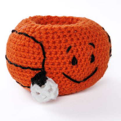 Red Heart Crochet Basketball Can Cozy Red Heart Crochet Basketball Can Cozy