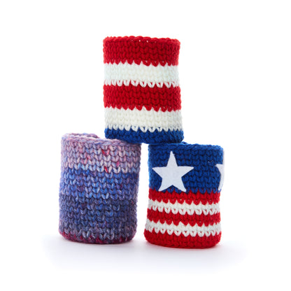 Red Heart Years of History Crochet Can Cozies Red Heart Years of History Crochet Can Cozies