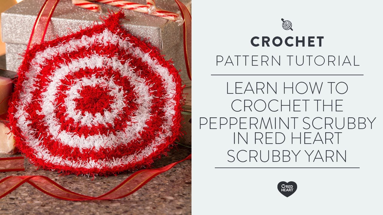 Red Heart Peppermint Scrubby Crochet