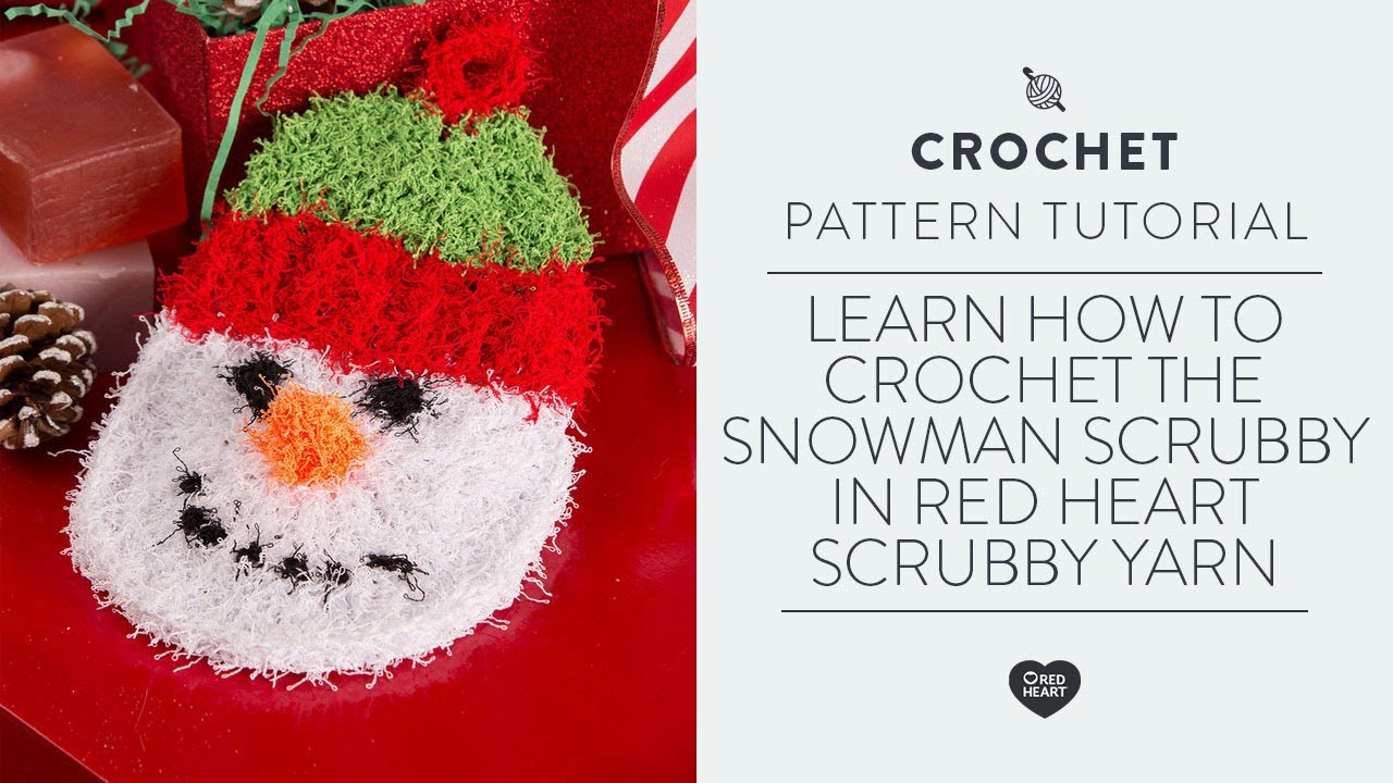 Red Heart Snowman Scrubby Crochet
