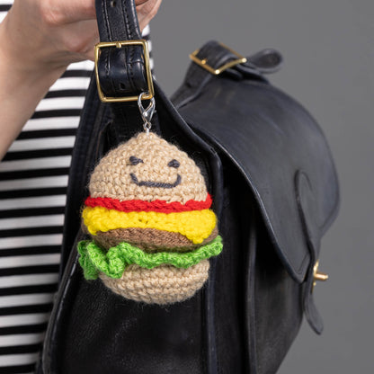 Red Heart Crochet Happy Hamburger Ornament Red Heart Crochet Happy Hamburger Ornament