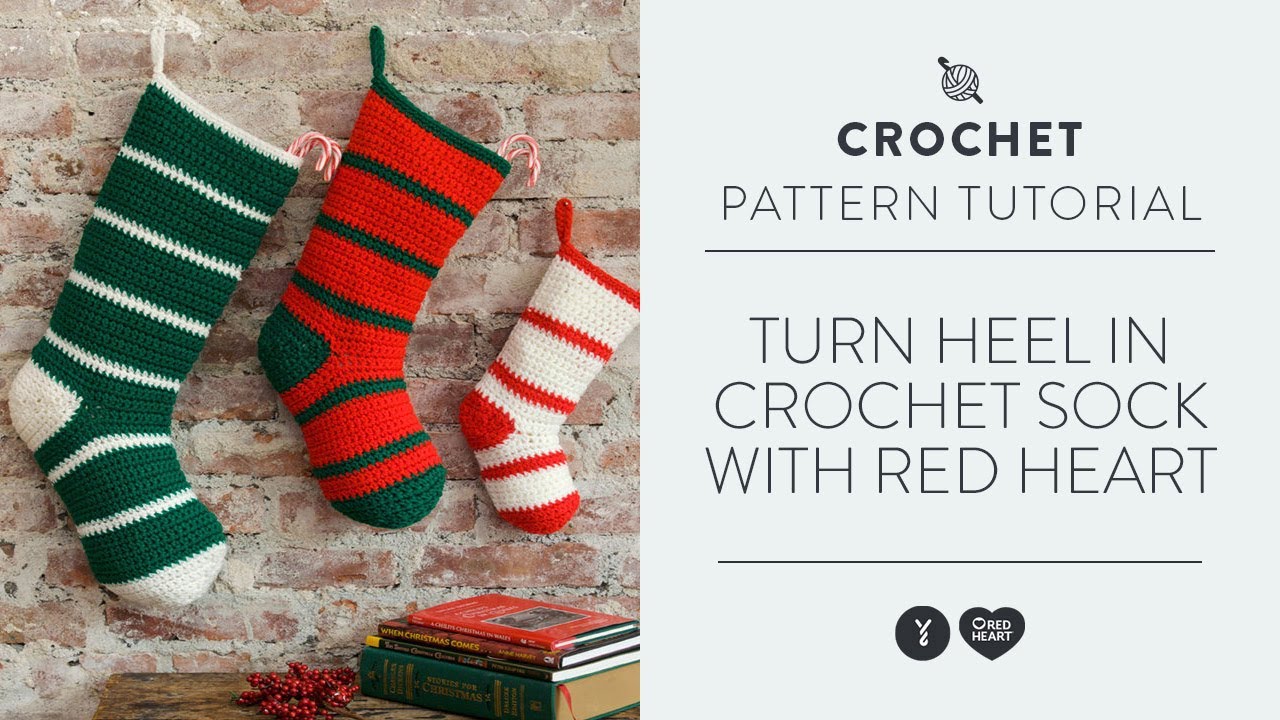 Red Heart Waiting For Santa Stockings Crochet