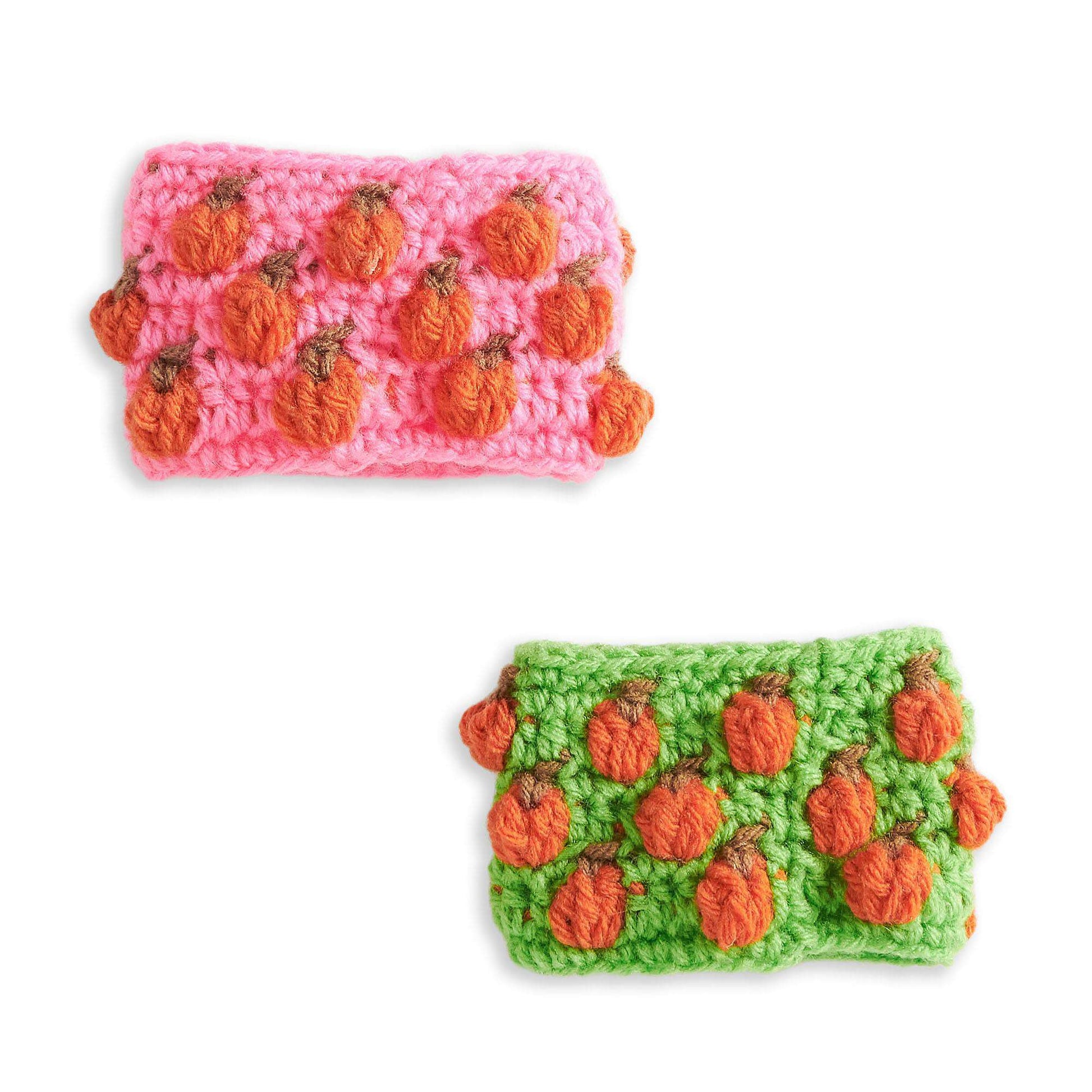 Free Red Heart Pumpkin Spice Crochet Cozies Pattern