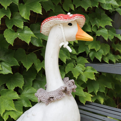 Red Heart Crochet Fun-Guy Porch Goose Outfit Red Heart Crochet Fun-Guy Porch Goose Outfit
