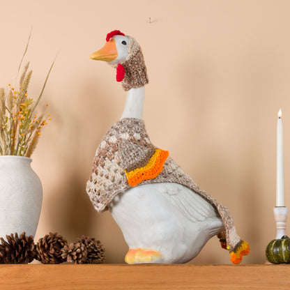 Red Heart Crochet Gobble Gobble Porch Goose Outfit Red Heart Crochet Gobble Gobble Porch Goose Outfit