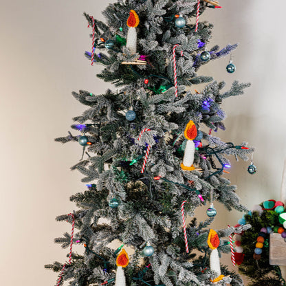 Red Heart Crochet Candle Clips Red Heart Crochet Candle Clips