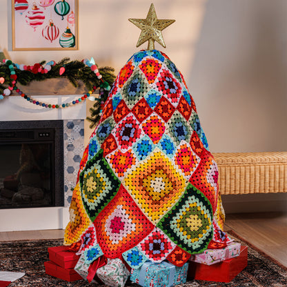 Red Heart Let it Granny X-mas Tree to Crochet Red Heart Let it Granny X-mas Tree to Crochet
