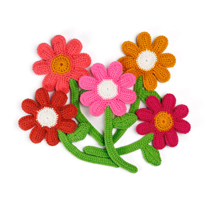Red Heart Daisies for Days Crochet Flowers Version 1