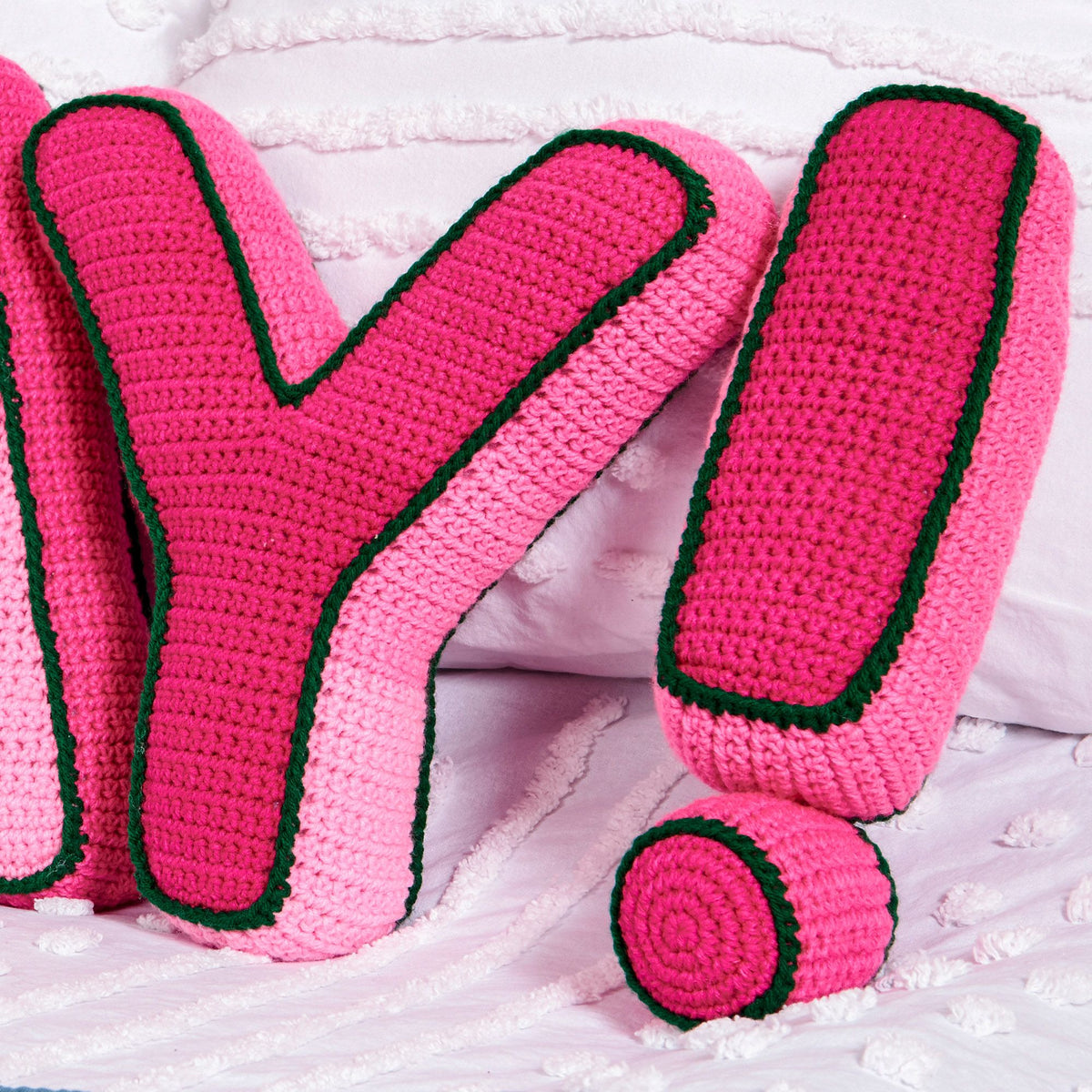 Crochet Pillow made in Red Heart Yarn