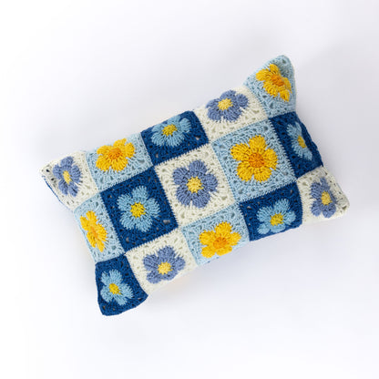 Red Heart Crochet Bluebell Meadow Pillow Red Heart Crochet Bluebell Meadow Pillow