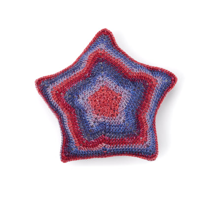 Red Heart Years of History Crochet Star Pillows Firework