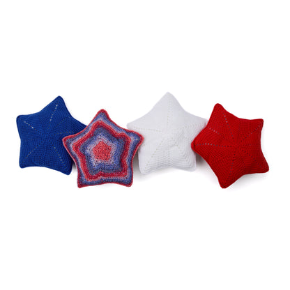 Red Heart Years of History Crochet Star Pillows All Variants