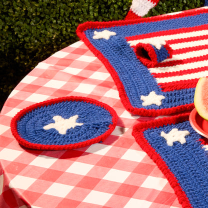 Red Heart Years of History Crochet Patio Set Red Heart Years of History Crochet Patio Set