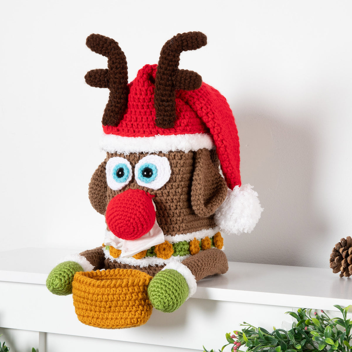 Crochet Holiday Décor made in Red Heart Yarn