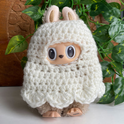 Red Heart Crochet LaBOOboo Labubu Costumes Ghost