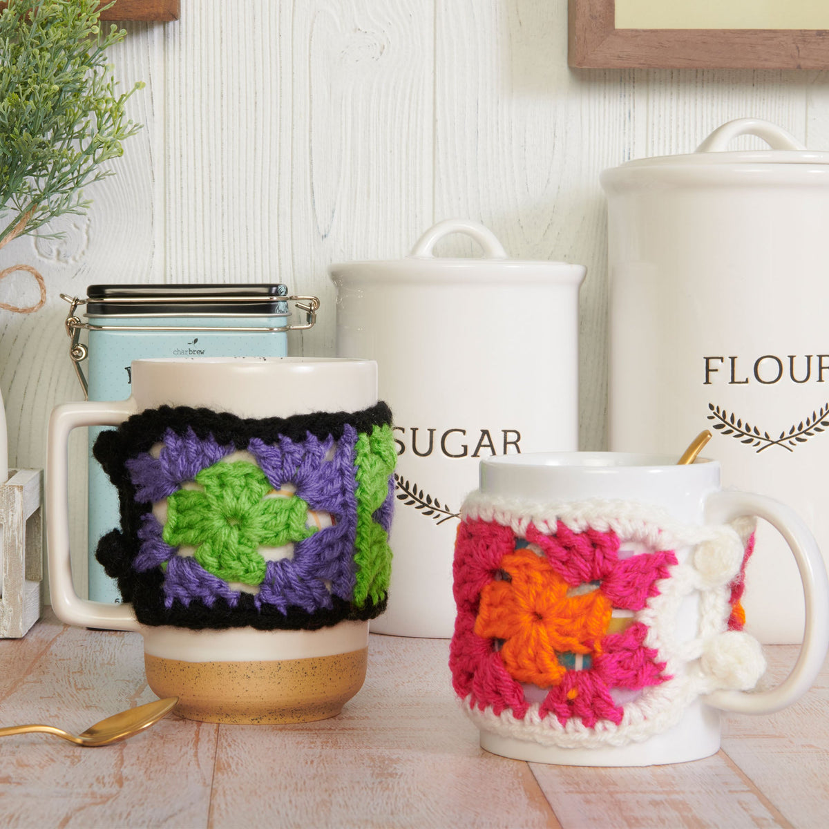 Crochet Hugs made in Red Heart Super Saver Kits Yarn