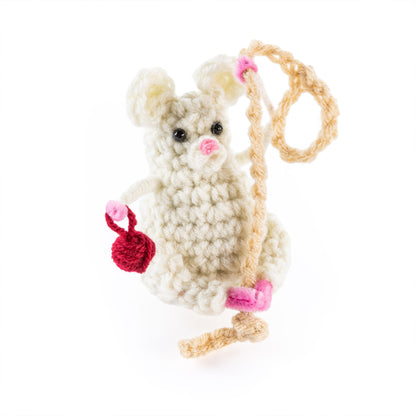 Red Heart Little Helper Crochet Mouse Ornament Red Heart Little Helper Crochet Mouse Ornament