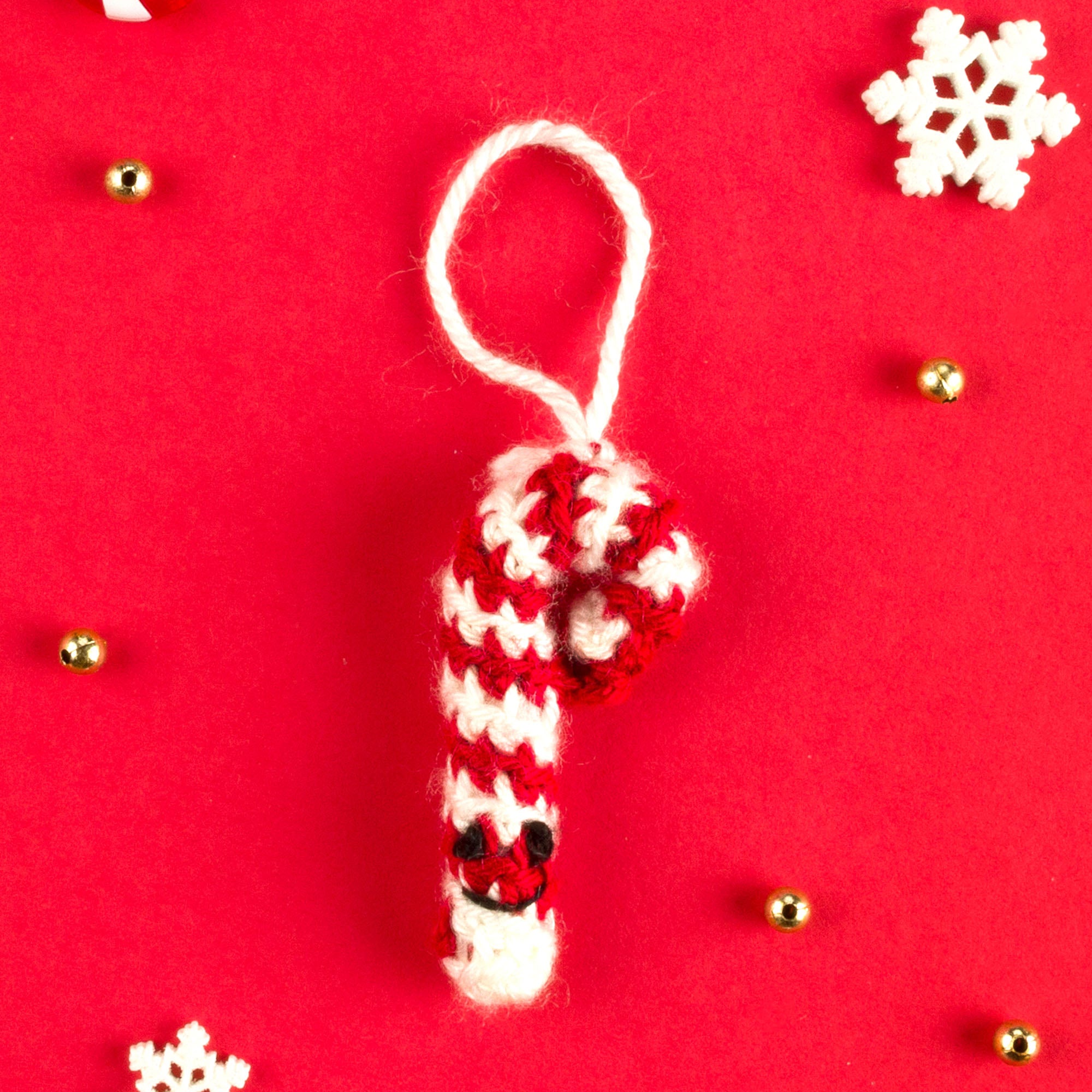 Free Easy 2024 Advent Calendar Crochet Candy Cane Pattern | Yarnspirations