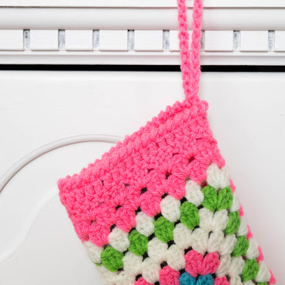 Red Heart Crochet Hexi Christmas Stocking Red Heart Crochet Hexi Christmas Stocking