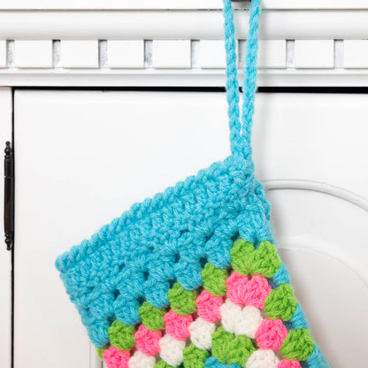 Red Heart Crochet Hexi Christmas Stocking Red Heart Crochet Hexi Christmas Stocking