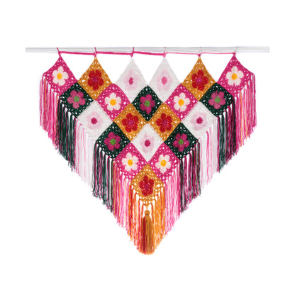 Red Heart Flower Power Crochet Wall Hanging Red Heart Flower Power Crochet Wall Hanging