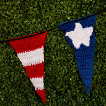 Red Heart Stars and Stripes Crochet Pennant Banner Red Heart Stars and Stripes Crochet Pennant Banner