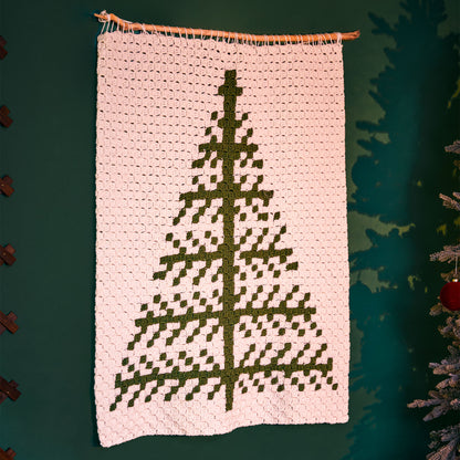 Red Heart Graphic Tree Crochet Wall Hanging Red Heart Graphic Tree Crochet Wall Hanging