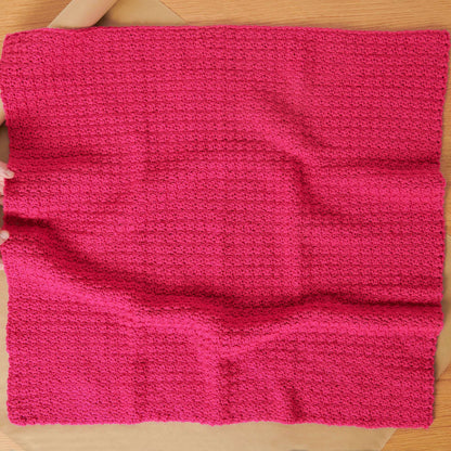 Red Heart Crochet Cuddles Pet Blanket Crochet  made in Red Heart Super Saver yarn