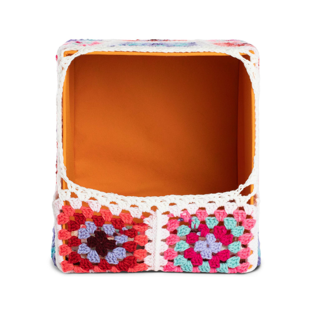 Crochet Pet Bed made in Red Heart All in One Granny Square Yarn